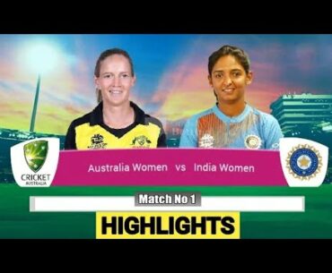 Indian Women vs Australia Women 1st ODI full match highlights, today match highlight,1st inning 2021