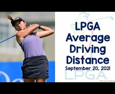 Golf: LPGA Average Driving Distance Ranking (September 20, 2021)