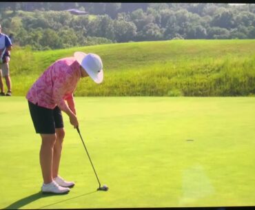 Barbara Moxness finishs 3rd at LPGA Senior Championship, French Lick, Indiana.