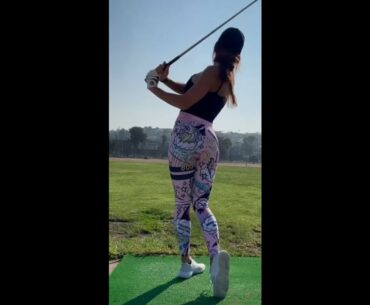 Fantastic golf swing ❤️❤️ #golf #shorts #golfgirl      | GOLF#SHORT