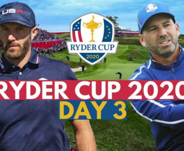 LIVE: Ryder Cup 2020 (Day 3) | Golf | USA v Europe | Live Stream Watch Along