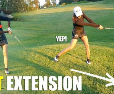 MORE PARS GOLF TIP: GET EXTENSION with DRILL (vs. the chicken wing)