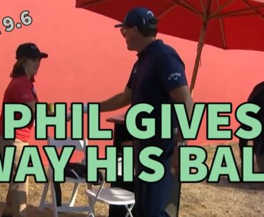 Phil Mickelson Giving Away His Balls - Golf Rules Explained