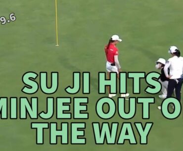 Su Ji Spins Minjee Sideways - Golf Rules Explained
