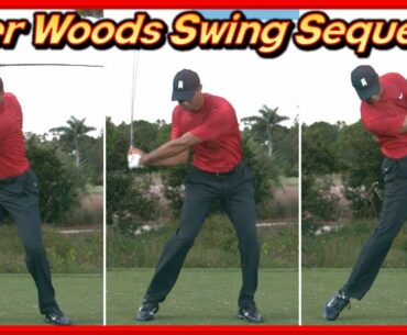 Golf Textbook "Tiger Woods" Perfect Driver Swing Sequence