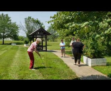 Hillbilly Golf Ladies Putt in Taller Grass