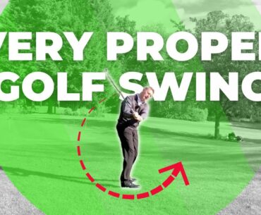 HOW to make a very PROPER GOLF SWING