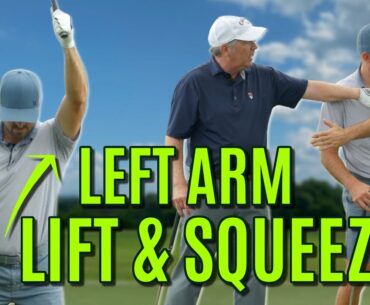 GOLF: Left Arm In The Golf Swing | LIFT AND SQUEEZE!