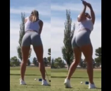 Beauty golfer Amelia  golf swing compilations #2 ❤️❤️ GOLF BABES