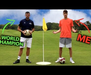 I challenged the NUMBER 1 Ranked FOOTGOLF Player to a Game without practice