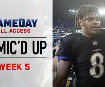 NFL Week 5 Mic'd Up "You Look Like an Equipment Manager I had in College" | Game Day All Access