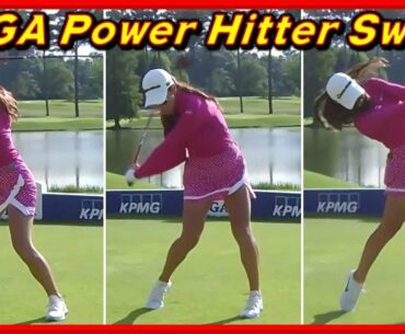 LPGA Distance Queen "Maria Fassi" Powerful Swing & Slow Motions