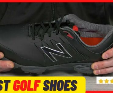 New Balance Men's Striker Waterproof Spiked Comfort Golf Shoe Review  ||  Best Waterproof Golf Shoes