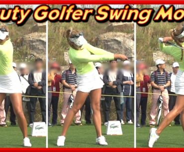 LPGA Top Leader "Alison Lee" Beautiful Swing & Slow Motions