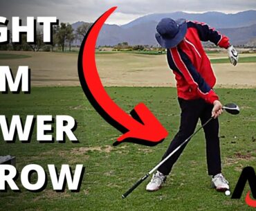 Right Arm Throw In Downswing | POWER Sling Lesson W/ BE BETTER GOLF