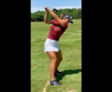 Prettiest swing on instagram 👀🔥🔥🔥 ❤️❤️ #golf #shorts #golfgirl      | GOLF#SHORT