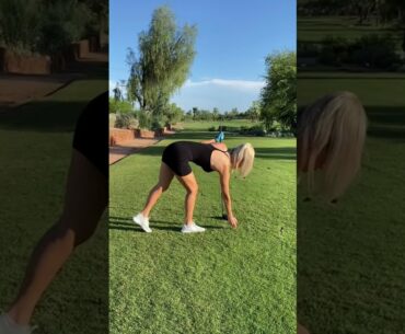 Amazing Golf Swing you need to see | Golf Girl awesome swing | Golf shorts | Paige Spiranac