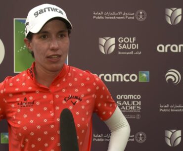 Carlota Ciganda Entrevista tras la primera jornada del 2021 Saudi Ladies International