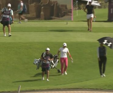 ANOTHER ACE! Lindsey Weaver gets the second hole-in-one of the week in Saudi Arabia