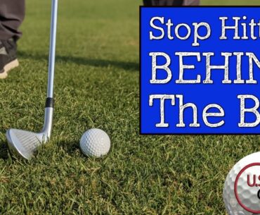 How to Stop Hitting Behind the Golf Ball (VERTICAL LINE GOLF SWING)