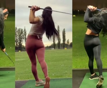 super hot golf swing videos by Luisa Blanco  ❤️❤️ #golf #shorts #golfgirl      | GOLF#SHORT