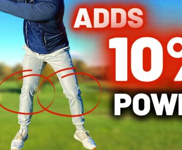 The LEG MOVE for a more POWERFUL Golf Swing!! (ADD 10% POWER)