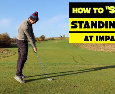 How to STOP "STANDING UP" during the GOLF SWING | EARLY EXTENSION