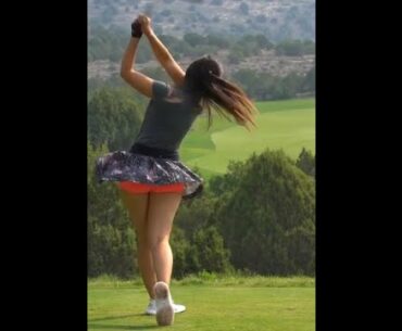 golf babes, nice swing ❤️❤️ #golf #shorts #golfgirl      | GOLF#SHORT