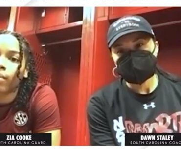 Dawn Staley & Zia Cooke on South Carolina's opening win vs. NC State