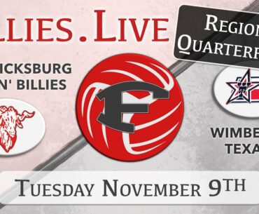 VOLLEYBALL: Fredericksburg vs Wimberley - Regional Quarterfinals