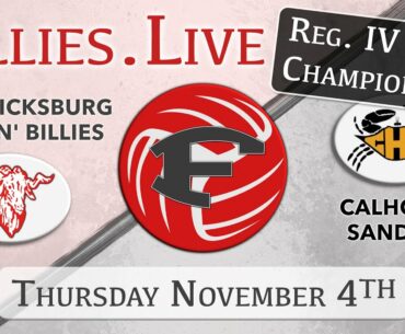 VOLLEYBALL: Fredericksburg vs Calhoun - Area Championship