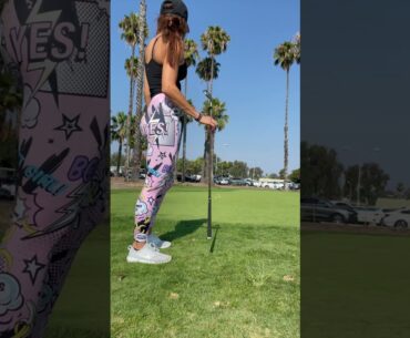 That form!  ❤️❤️ #golf #shorts #golfgirl      | GOLF#SHORT