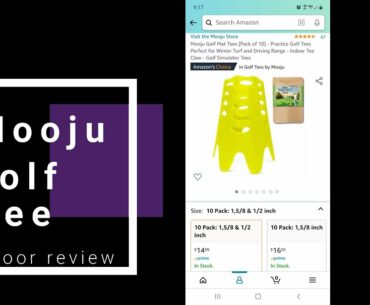 Amazon's CHOICE - Mooju Golf MAT Tees - INDOOR / SIMULATOR Golf Tee Review