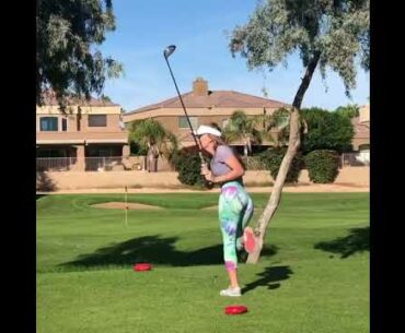 Teach me 😭 such a good swing... ❤️❤️ #golf #shorts #golfgirl      | GOLF#SHORT