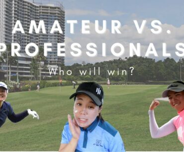 AMATEUR VS  PROFESSIONALS | ft. Golf with Gen, Dianne Luke (with shot tracer)
