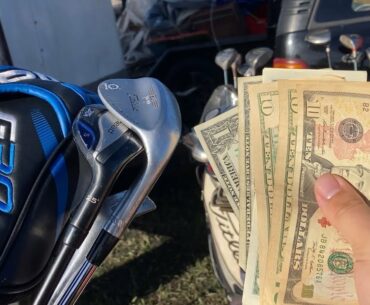 WE SPENT OVER $300 BUYING GOLF CLUBS AT THE FLEA MARKET (Bad Idea?)