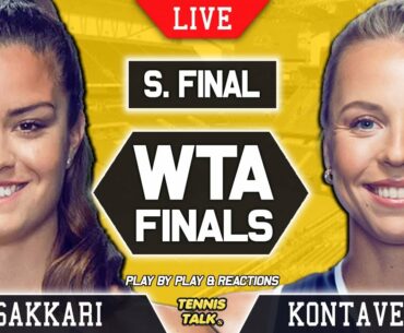 SAKKARI vs KONTAVEIT | WTA Finals 2021 | LIVE Tennis Play-by-Play