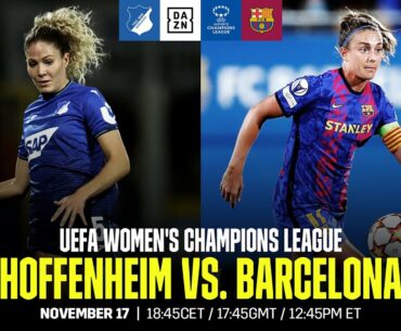 Hoffenheim vs. Barcelona | Partido entero de la jornada 4 de la UEFA Women’s Champions League