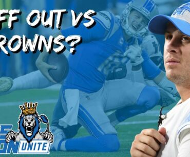 Detroit Lions | Goff Out VS. Browns? [Detroit Lions Rumors]