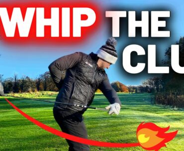 HOW TO REALLY WHIP the golf club THROUGH the ball!