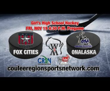 WIAA Girls Hockey Fox Cities Stars @ Onalaska Hilltoppers Co-Op