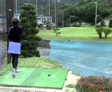 [GOLF]japan driving range lady