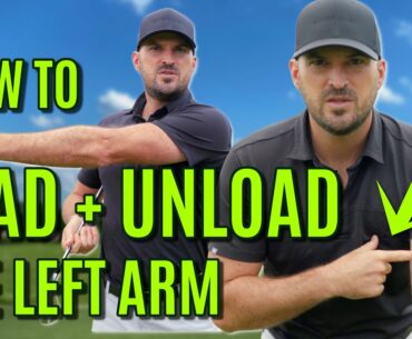 GOLF: How To LOAD + UNLOAD The Left Arm In The Golf Swing
