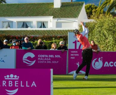Carlota Ciganda holds a three-shot lead heading into the final day in Spain