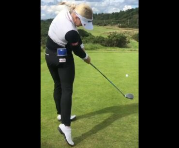 Superb swing, stance, transition,  ❤️❤️ #golf #shorts #golfgirl      | GOLF#SHORT