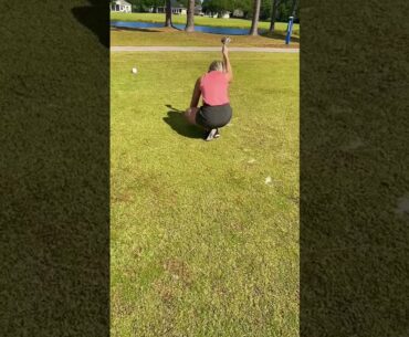 She has the most retarded swing  ❤️❤️ #golf #shorts #golfgirl      | GOLF#SHORT