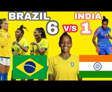 INDIA V/S BRAZIL FOOTBALL MATCH 26-11-2021