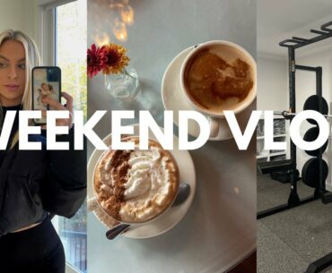 vlog: building a home gym, golfing & sephora haul