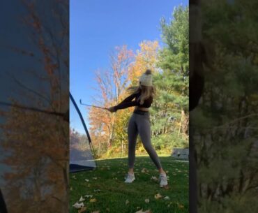 Great swing lady!!! ❤️❤️ #golf #shorts #golfgirl      | GOLF#SHORT