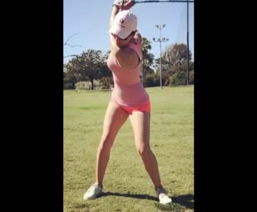 great lady golfer ❤️❤️ #golf #shorts #golfgirl      | GOLF#SHORT